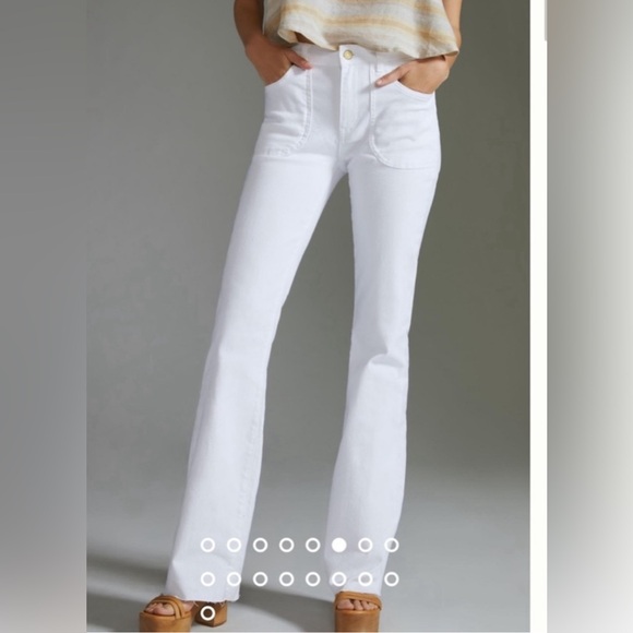 Pilcro The Icon Flare white denim jeans size 31 - Picture 2 of 11